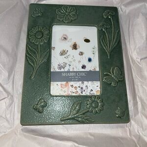 Shabby Chic Picture Frame for 4x6 pic green approx 71/2 x 91/2
